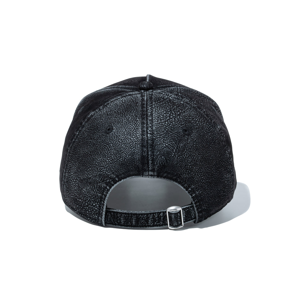 9FORTY A-Frame Flock Leather フロックレザー ニューヨーク・ヤンキース ブラック | NEW ERA ニューエラ公式オンラインストア