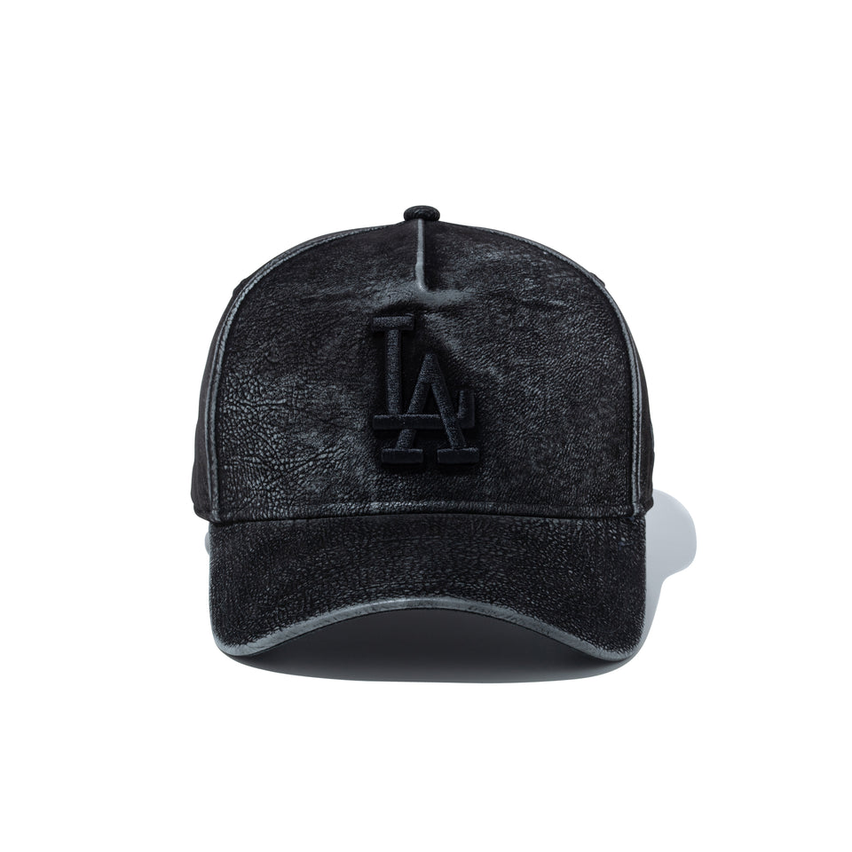 9FORTY A-Frame Flock Leather フロックレザー ロサンゼルス・ドジャース ブラック | NEW ERA ニューエラ公式オンラインストア
