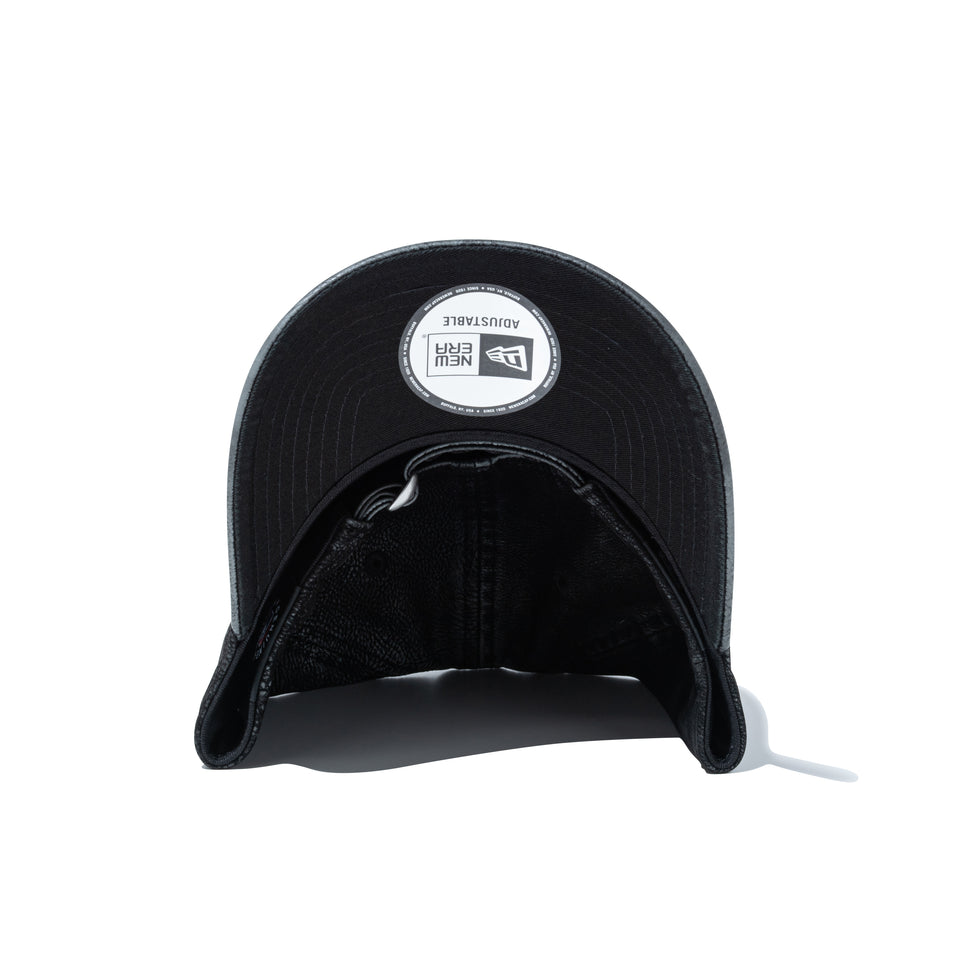 9FORTY A-Frame Flock Leather フロックレザー ロサンゼルス・ドジャース ブラック | NEW ERA ニューエラ公式オンラインストア