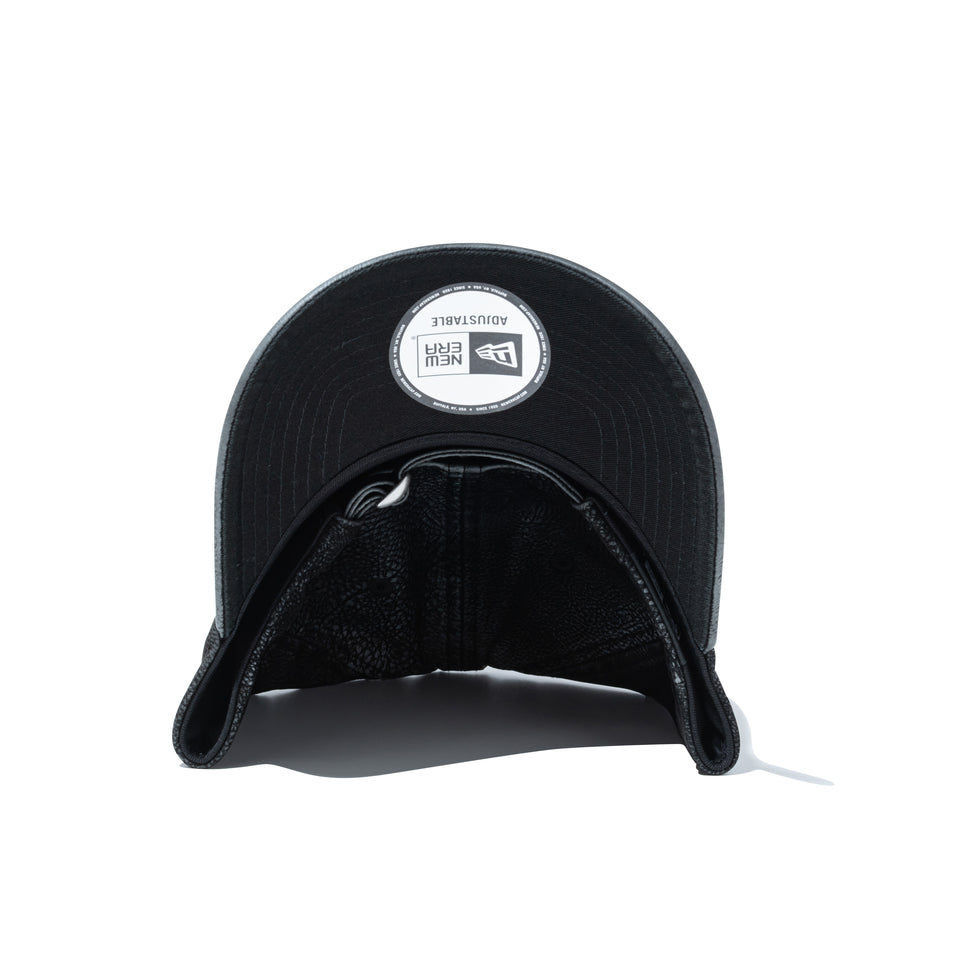 9FORTY A-Frame Flock Leather フロックレザー　ブラック | NEW ERA ニューエラ公式オンラインストア