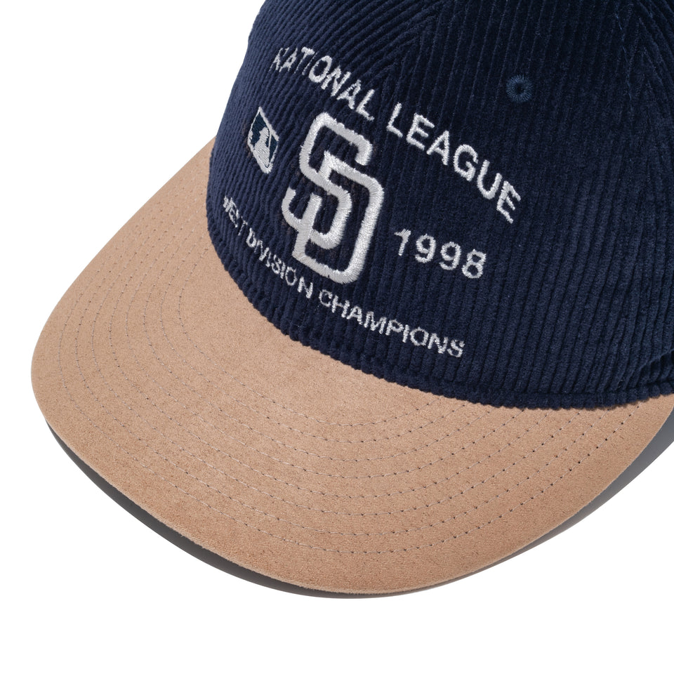 9THIRTY Corduroy Pack サンディエゴ・パドレス スエードバイザー ネイビー/モカ | NEW ERA ニューエラ公式オンラインストア