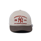 9THIRTY Corduroy Pack ニューヨーク・ヤンキース スエードバイザー アイボリー/ブラウン | NEW ERA ニューエラ公式オンラインストア