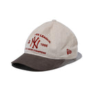 9THIRTY Corduroy Pack ニューヨーク・ヤンキース スエードバイザー アイボリー/ブラウン | NEW ERA ニューエラ公式オンラインストア