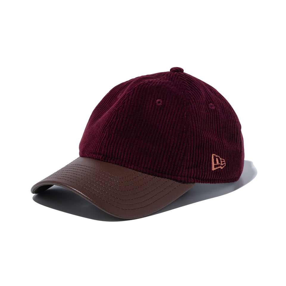9TWENTY Corduroy Pack　シンセティックレザーバイザー ワイン/ブラウン | NEW ERA ニューエラ公式オンラインストア