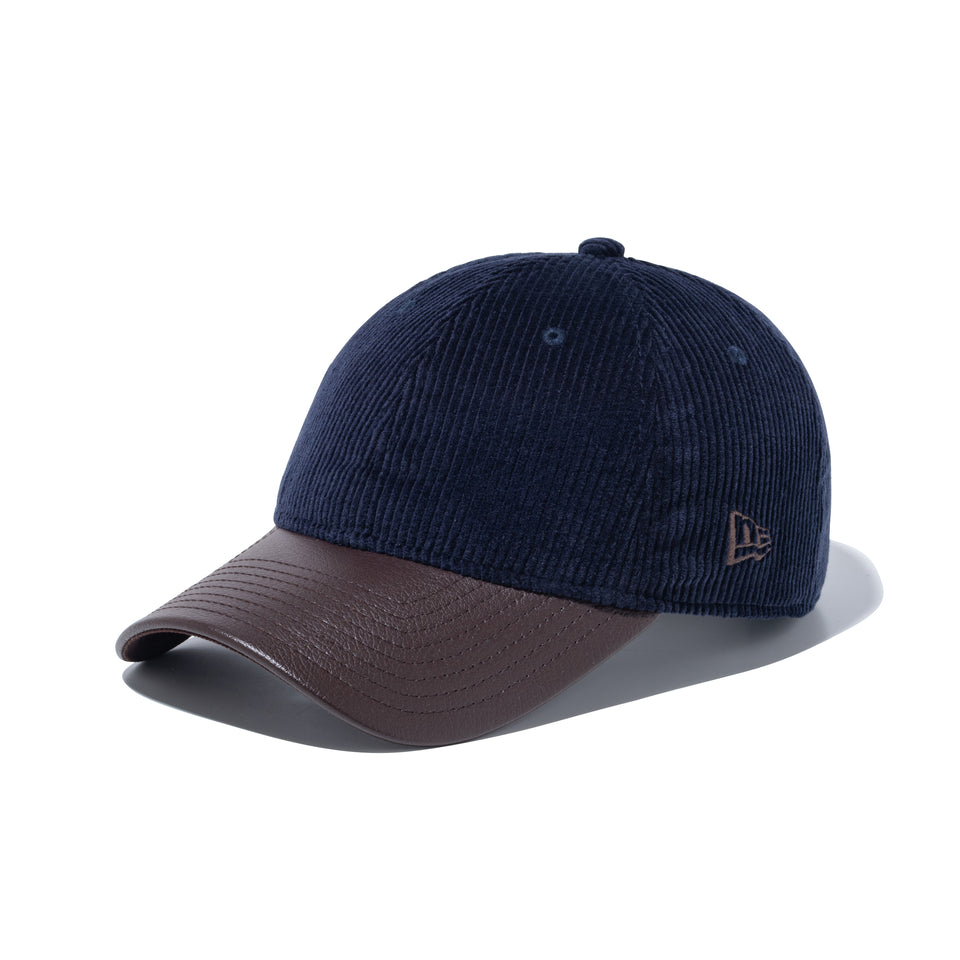 9TWENTY Corduroy Pack　シンセティックレザーバイザー ネイビー/ダークブラウン | NEW ERA ニューエラ公式オンラインストア