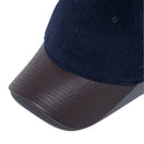 9TWENTY Corduroy Pack　シンセティックレザーバイザー ネイビー/ダークブラウン | NEW ERA ニューエラ公式オンラインストア