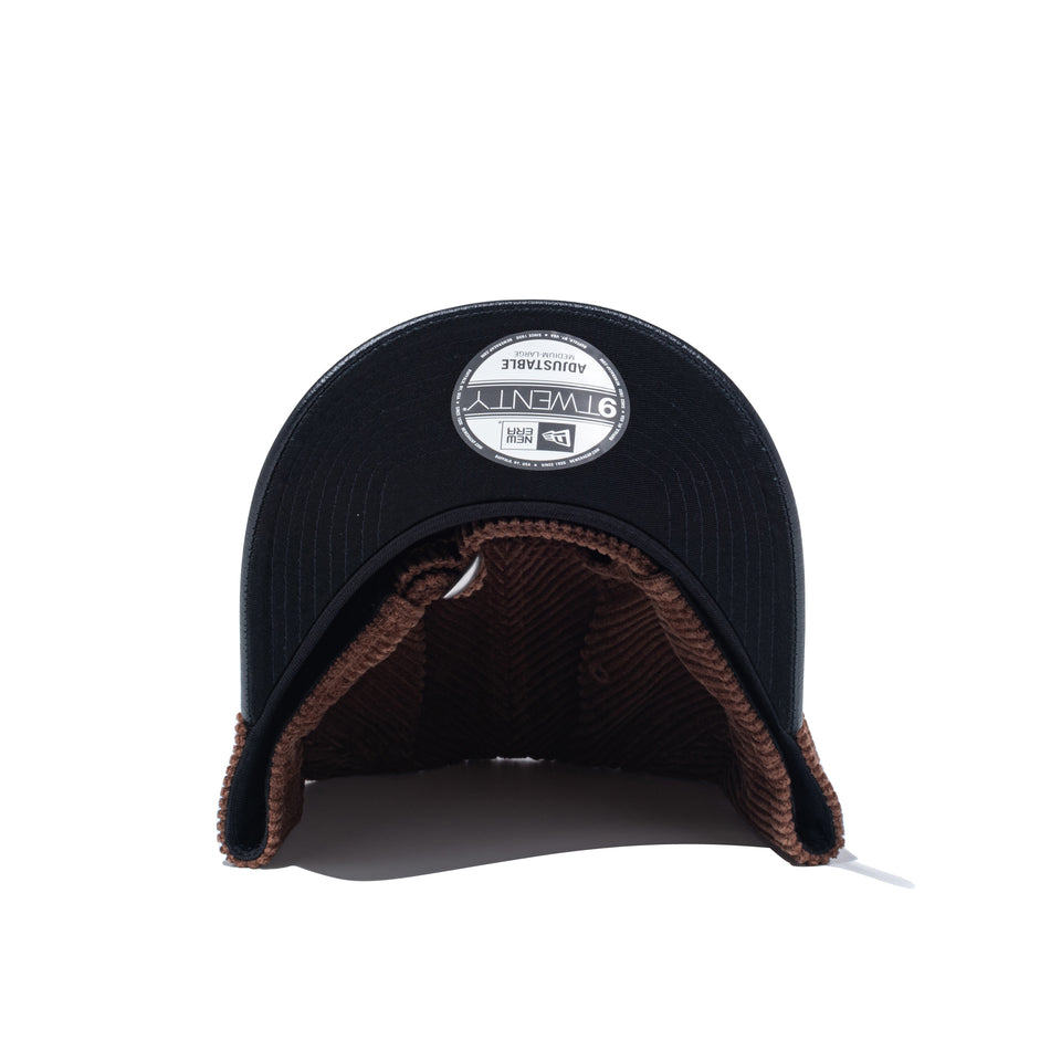 9TWENTY Corduroy Pack　シンセティックレザーバイザー ブラウン/ブラック | NEW ERA ニューエラ公式オンラインストア