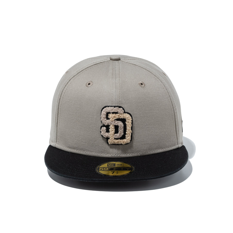 59FIFTY Chenille Patch サンディエゴ・パドレス ペブル/ブラック | NEW ERA ニューエラ公式オンラインストア