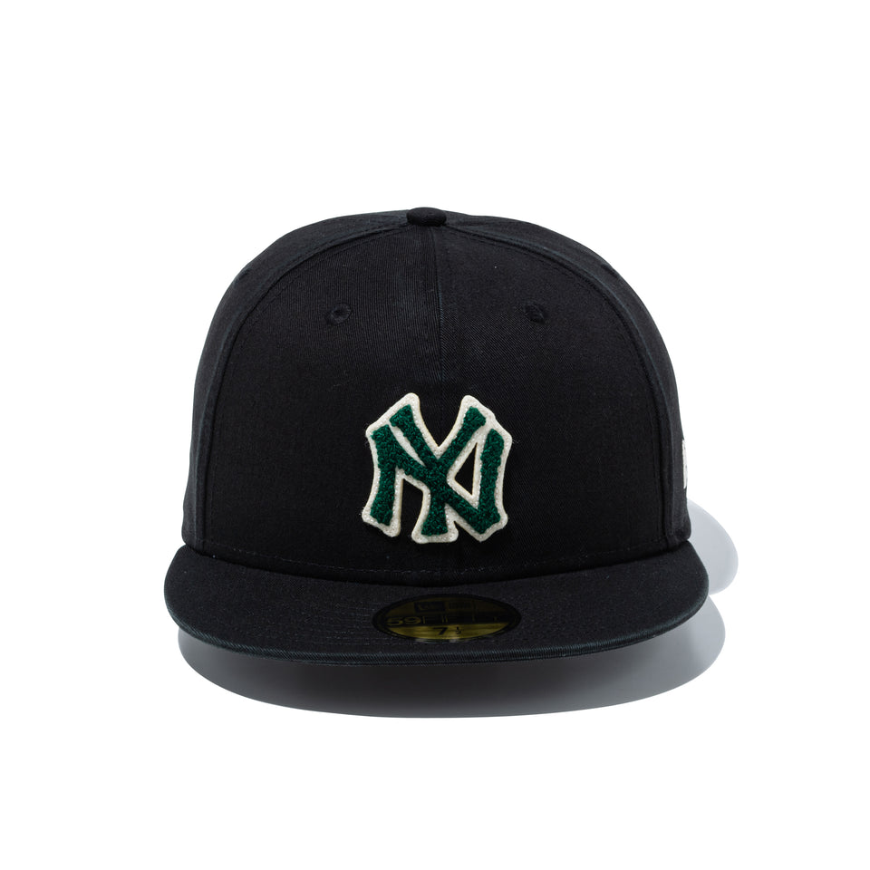 59FIFTY Chenille Patch ニューヨーク・ヤンキース ブラック | NEW ERA ニューエラ公式オンラインストア