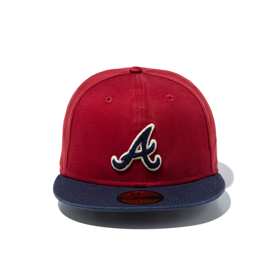 59FIFTY Chenille Patch アトランタ・ブレーブス レッド/ナイトシフトネイビー | NEW ERA ニューエラ公式オンラインストア