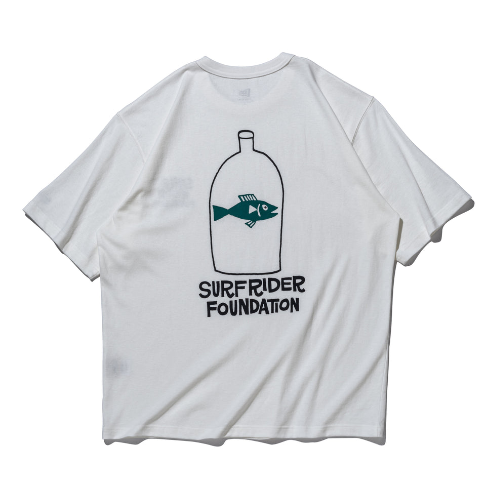 半袖 ウォッシュドコットン Tシャツ Surfrider Foundation YUSUKE HANAI フィッシュ オフホワイト | NEW ERA ニューエラ公式オンラインストア