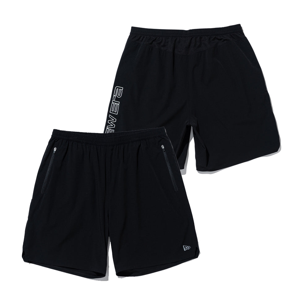 ウーブン ショート パンツ サイドロゴ ブラック | パフォーマンスアパレル ランニング | NEW ERA ニューエラ公式オンラインストア