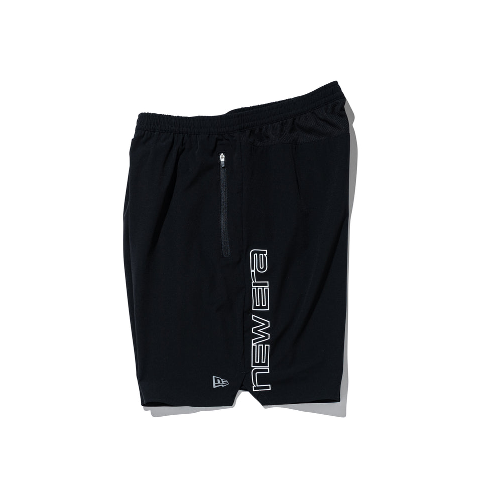 ウーブン ショート パンツ サイドロゴ ブラック | パフォーマンスアパレル ランニング | NEW ERA ニューエラ公式オンラインストア