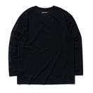 長袖 テックTシャツ サイドロゴ ブラック | パフォーマンスアパレル ランニング | NEW ERA ニューエラ公式オンラインストア
