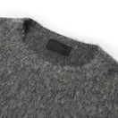 ウィメンズ クルーネック ロングスリーブ クロップド モヘアニット BLACK LABEL FW26 ダークグレー | NEW ERA ニューエラ公式オンラインストア