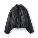 ウィメンズ シンセティックレザー ボンバージャケット BLACK LABEL FW26 ブラック | NEW ERA ニューエラ公式オンラインストア