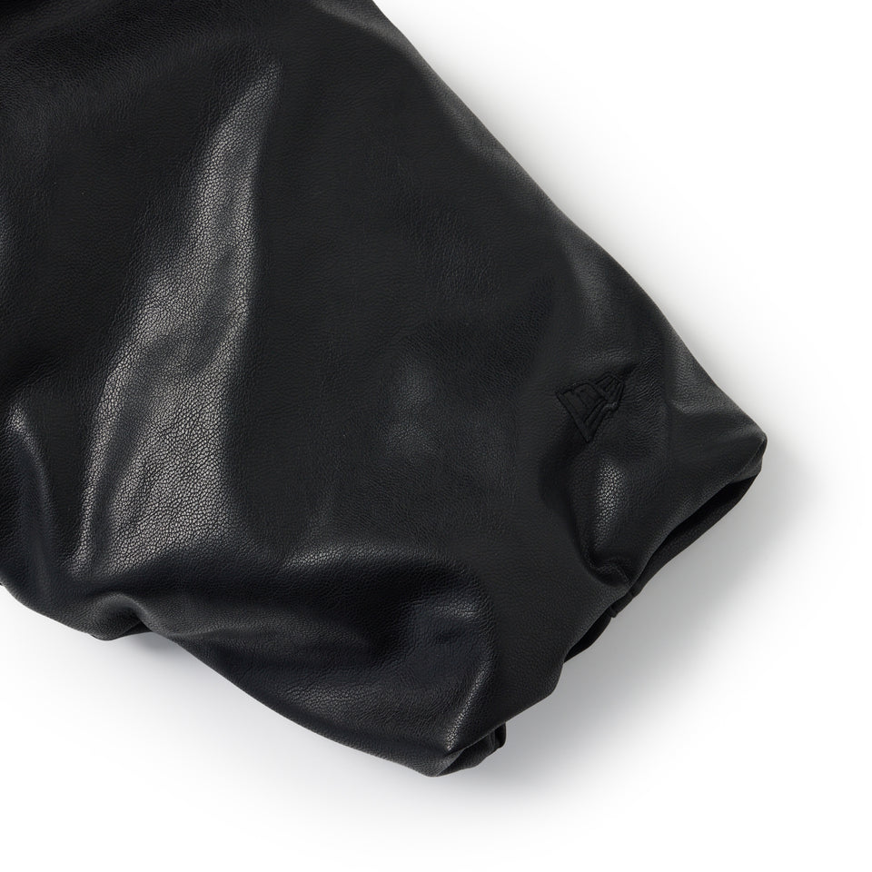 ウィメンズ シンセティックレザー ボンバージャケット BLACK LABEL FW26 ブラック | NEW ERA ニューエラ公式オンラインストア
