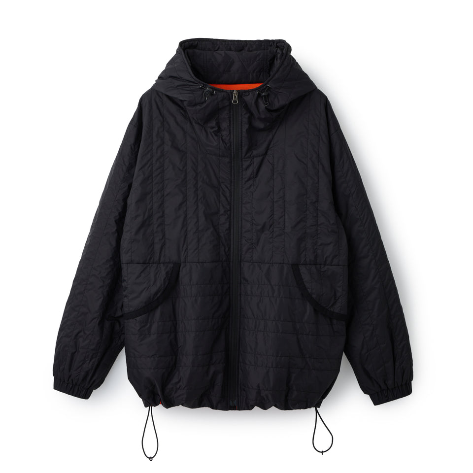 ナイロンキルト フルジップ フーディー BLACK LABEL FW26 ブラック | NEW ERA ニューエラ公式オンラインストア