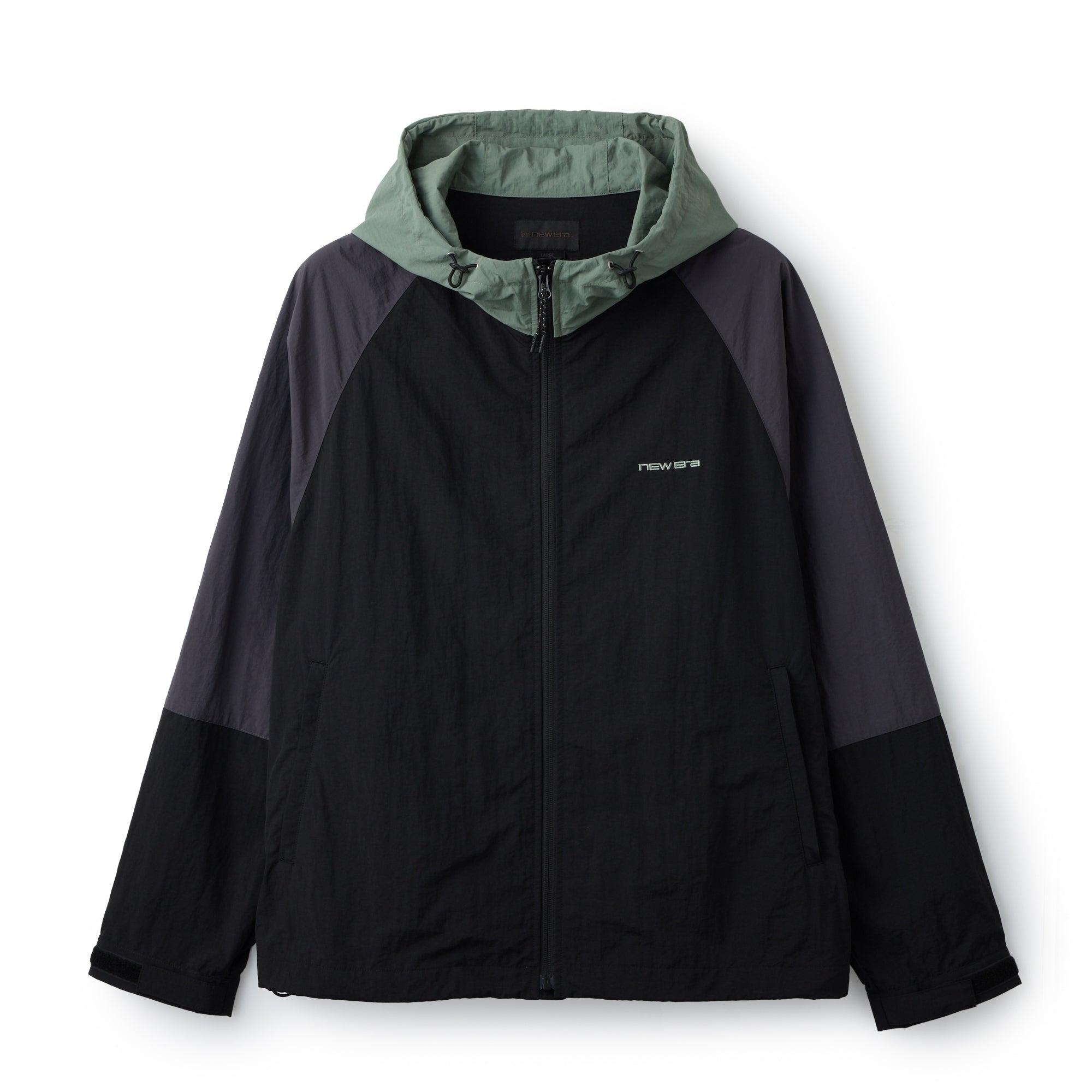 ナイロン トラックジャケット フーディー 3-Tone BLACK LABEL FW26