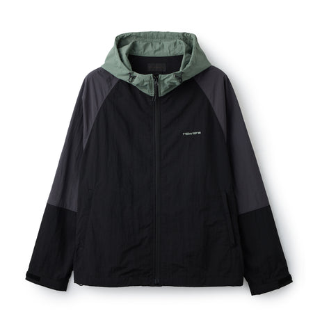 ナイロン トラックジャケット フーディー 3-Tone BLACK LABEL FW26