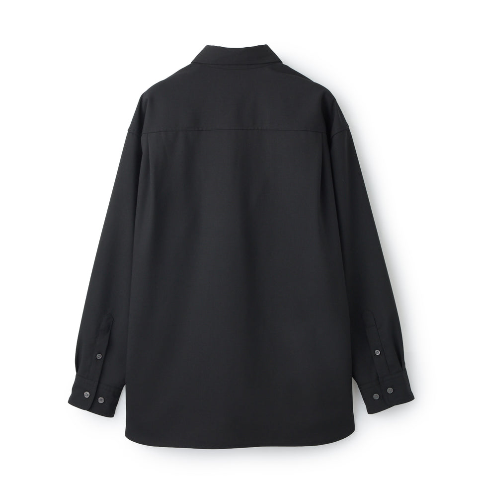リラックスシルエット ウール シャツ BLACK LABEL FW26 ブラック | NEW ERA ニューエラ公式オンラインストア