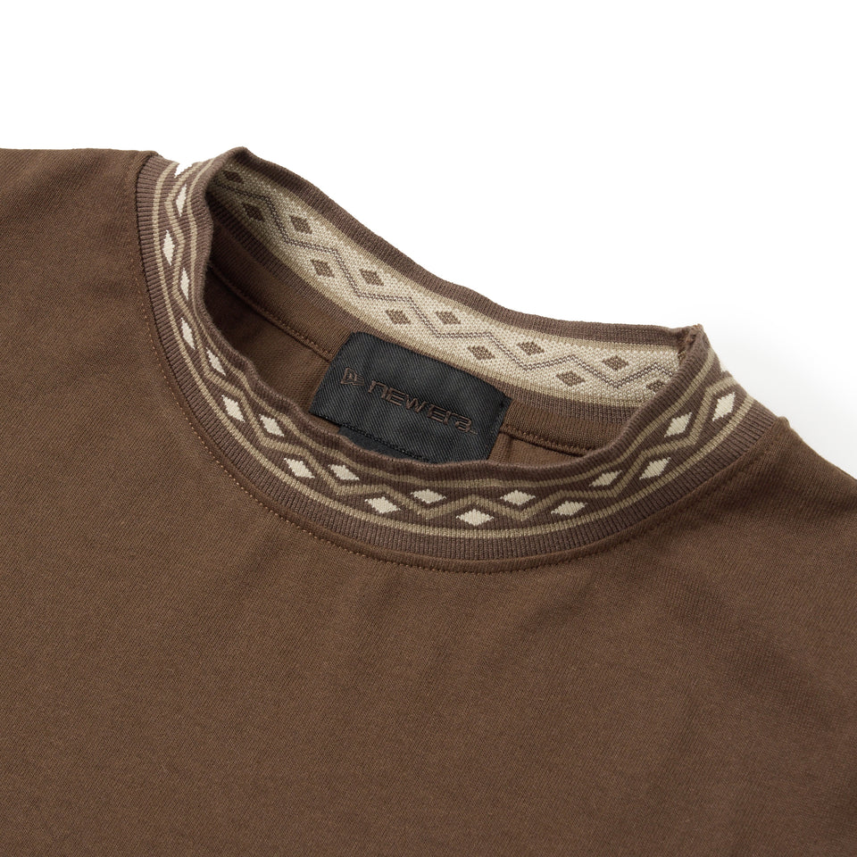 パターンリブ ロングスリーブ Tシャツ BLACK LABEL FW26 ブラウン | NEW ERA ニューエラ公式オンラインストア