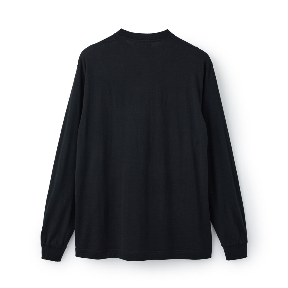 ロングスリーブ メリノウール Tシャツ BLACK LABEL FW26 ブラック | NEW ERA ニューエラ公式オンラインストア