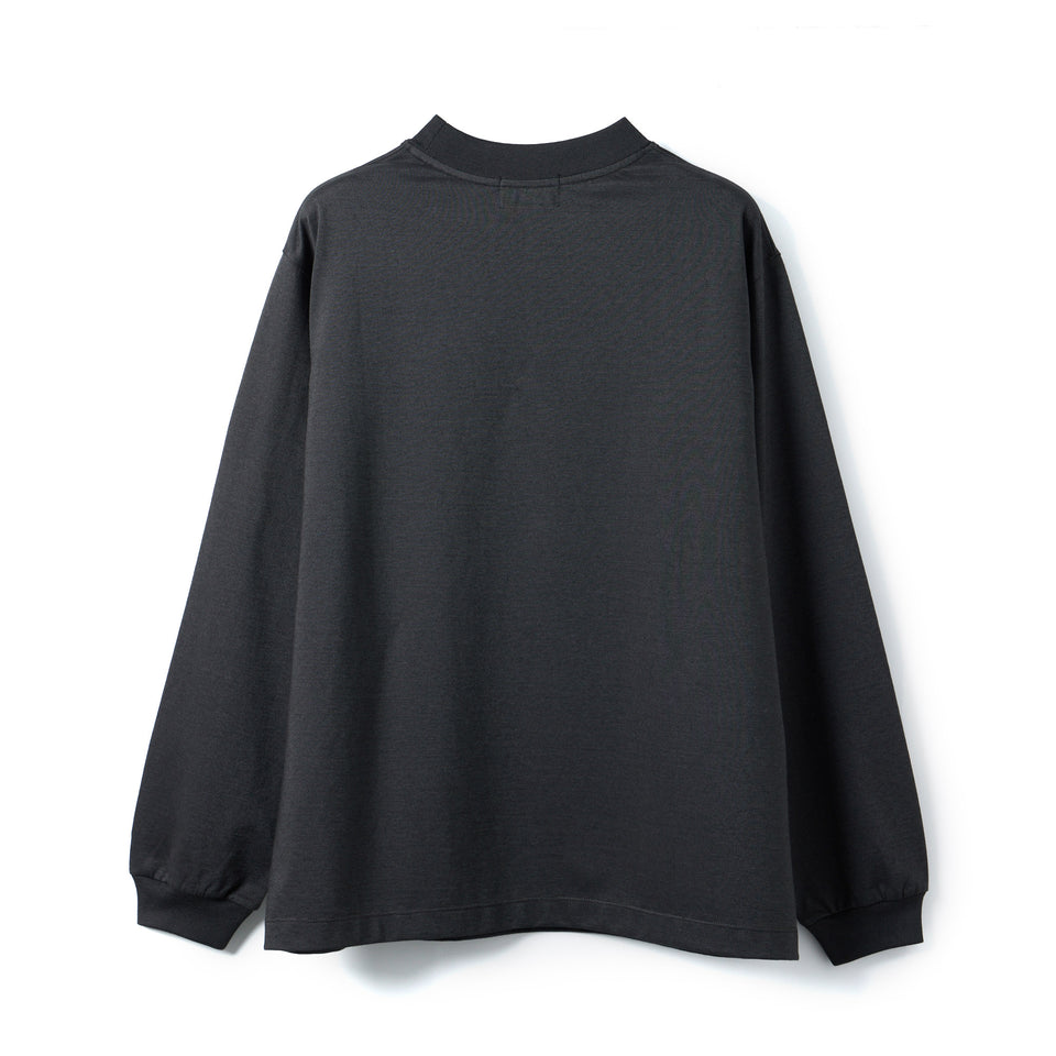 ソラーロ ロングスリーブ モックネック Tシャツ BLACK LABEL FW26 ブラック
