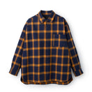 チェック ロングスリーブ ネルシャツ BLACK LABEL FW26 ネイビー | NEW ERA ニューエラ公式オンラインストア