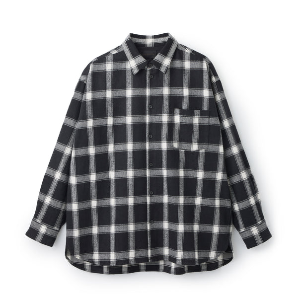 チェック ロングスリーブ ネルシャツ BLACK LABEL FW26 ブラック | NEW ERA ニューエラ公式オンラインストア