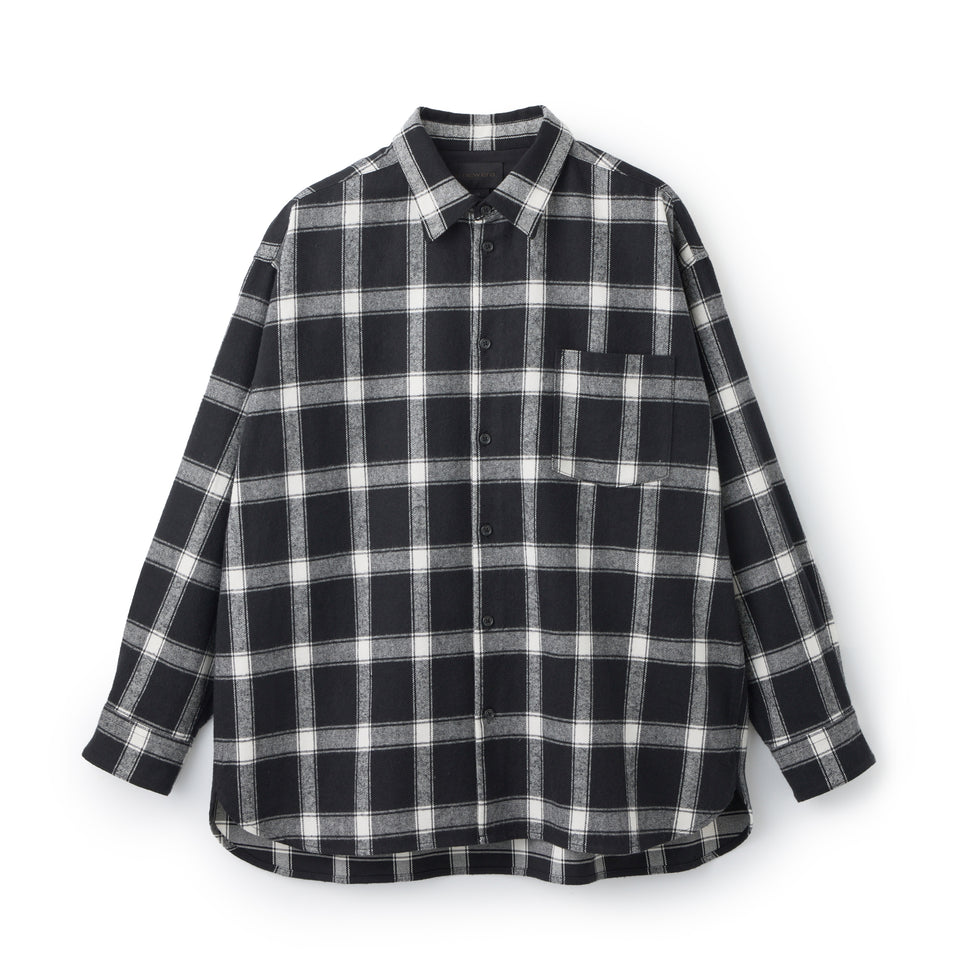 チェック ロングスリーブ ネルシャツ BLACK LABEL FW26 ブラック | NEW ERA ニューエラ公式オンラインストア