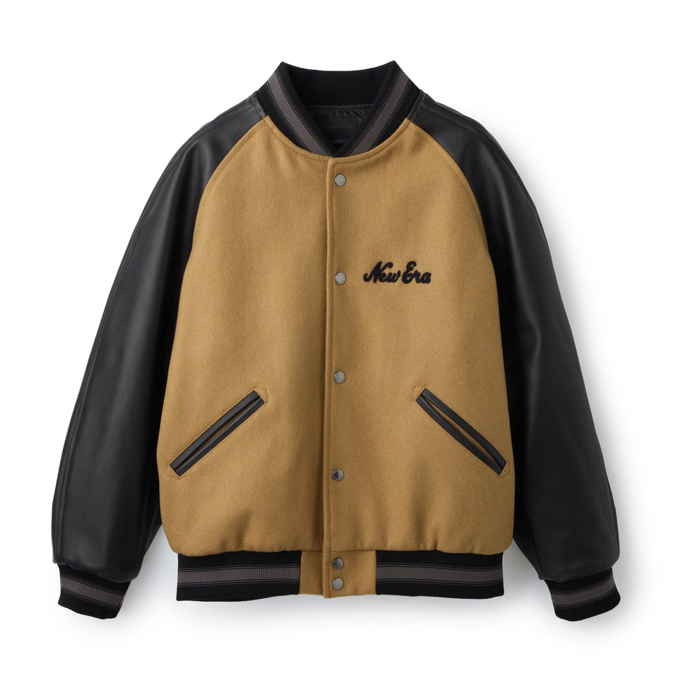レザー バーシティジャケット BLACK LABEL FW26 ブラウン | NEW ERA ニューエラ公式オンラインストア