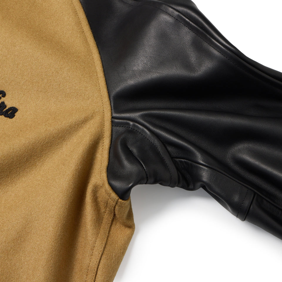 レザー バーシティジャケット BLACK LABEL FW26 ブラウン | NEW ERA ニューエラ公式オンラインストア
