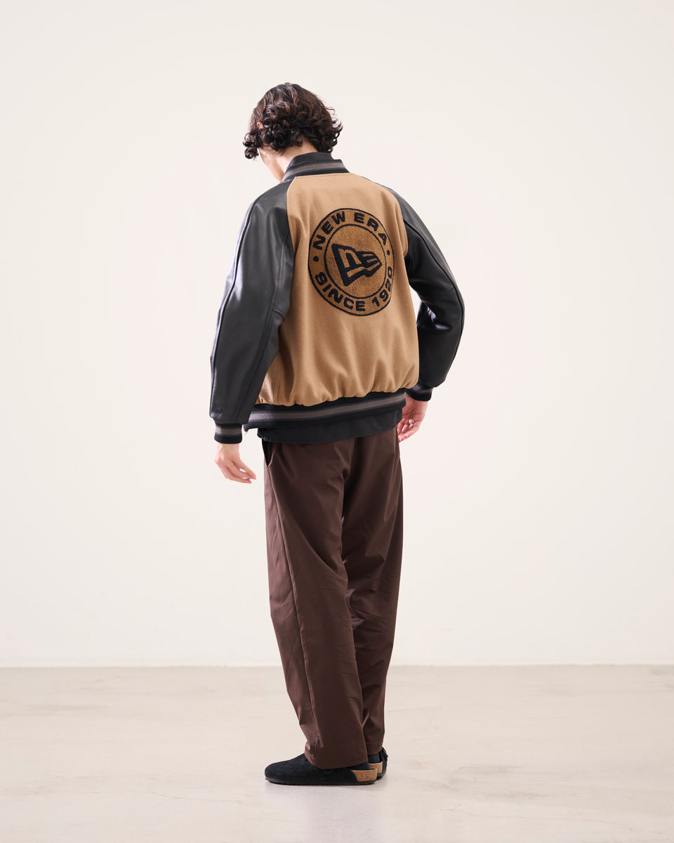 レザー バーシティジャケット BLACK LABEL FW26 ブラウン | NEW ERA ニューエラ公式オンラインストア