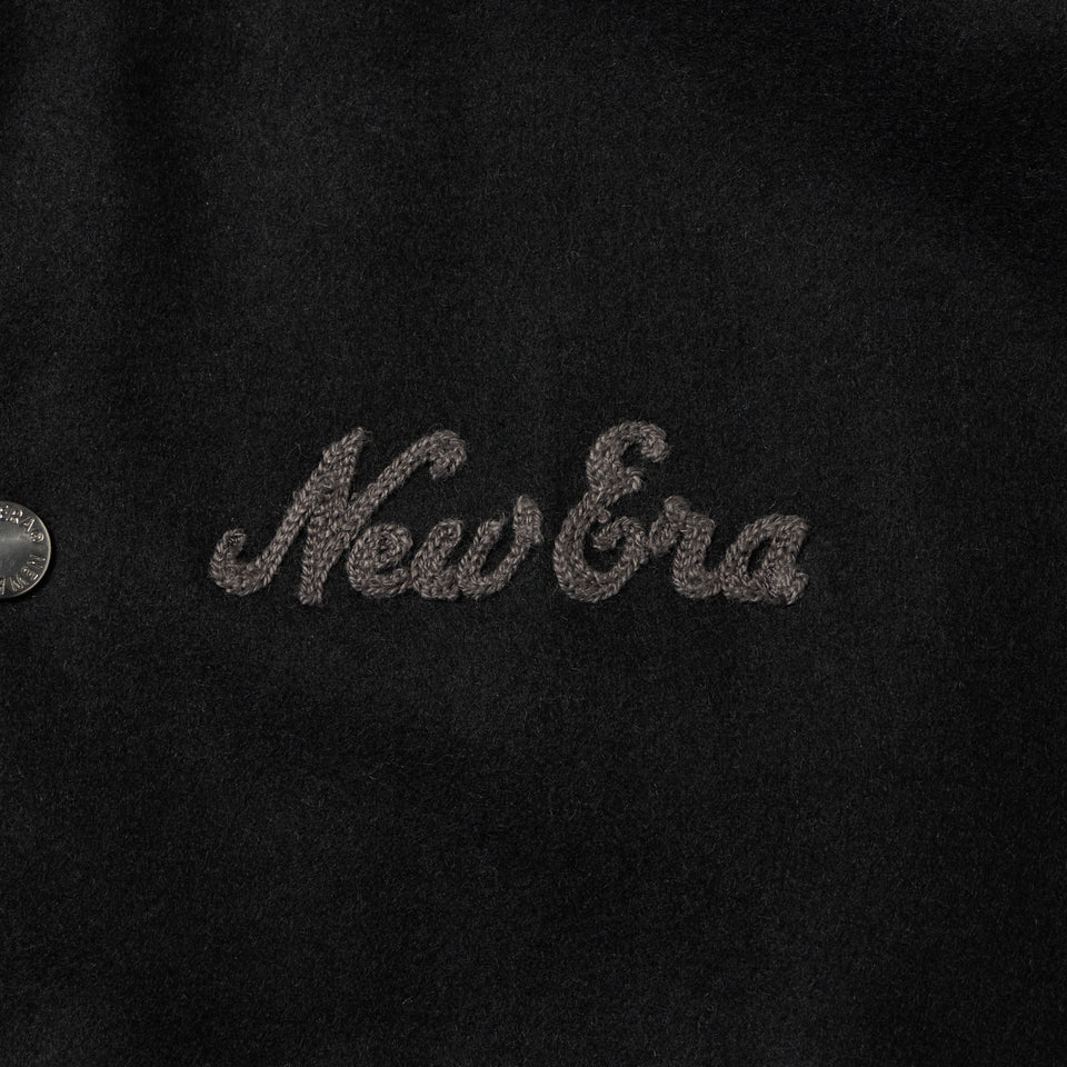 レザー バーシティジャケット BLACK LABEL FW26 ブラック | NEW ERA ニューエラ公式オンラインストア
