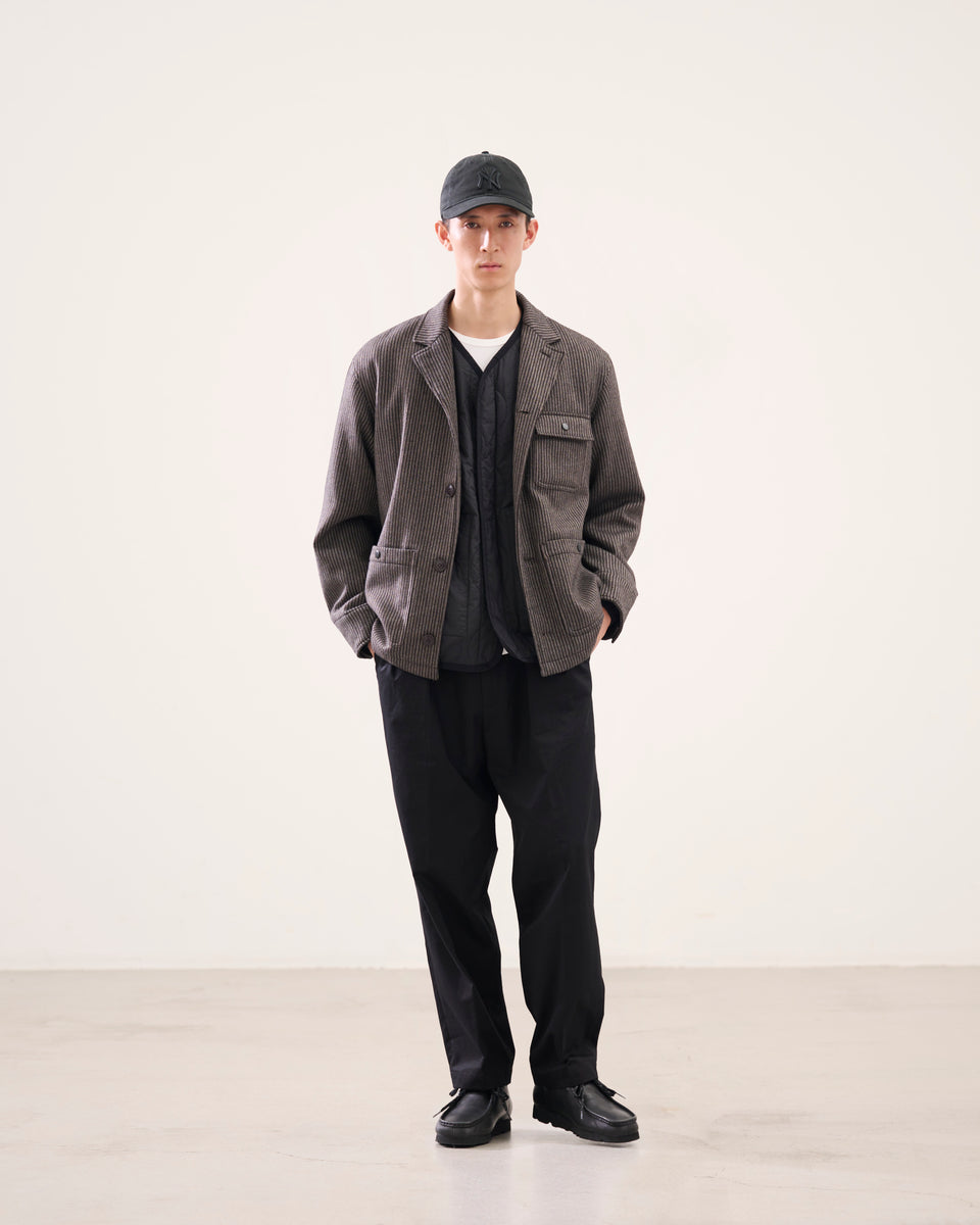 ジャカードニット カーディガンブルゾン BLACK LABEL FW26 ブラウン | NEW ERA ニューエラ公式オンラインストア