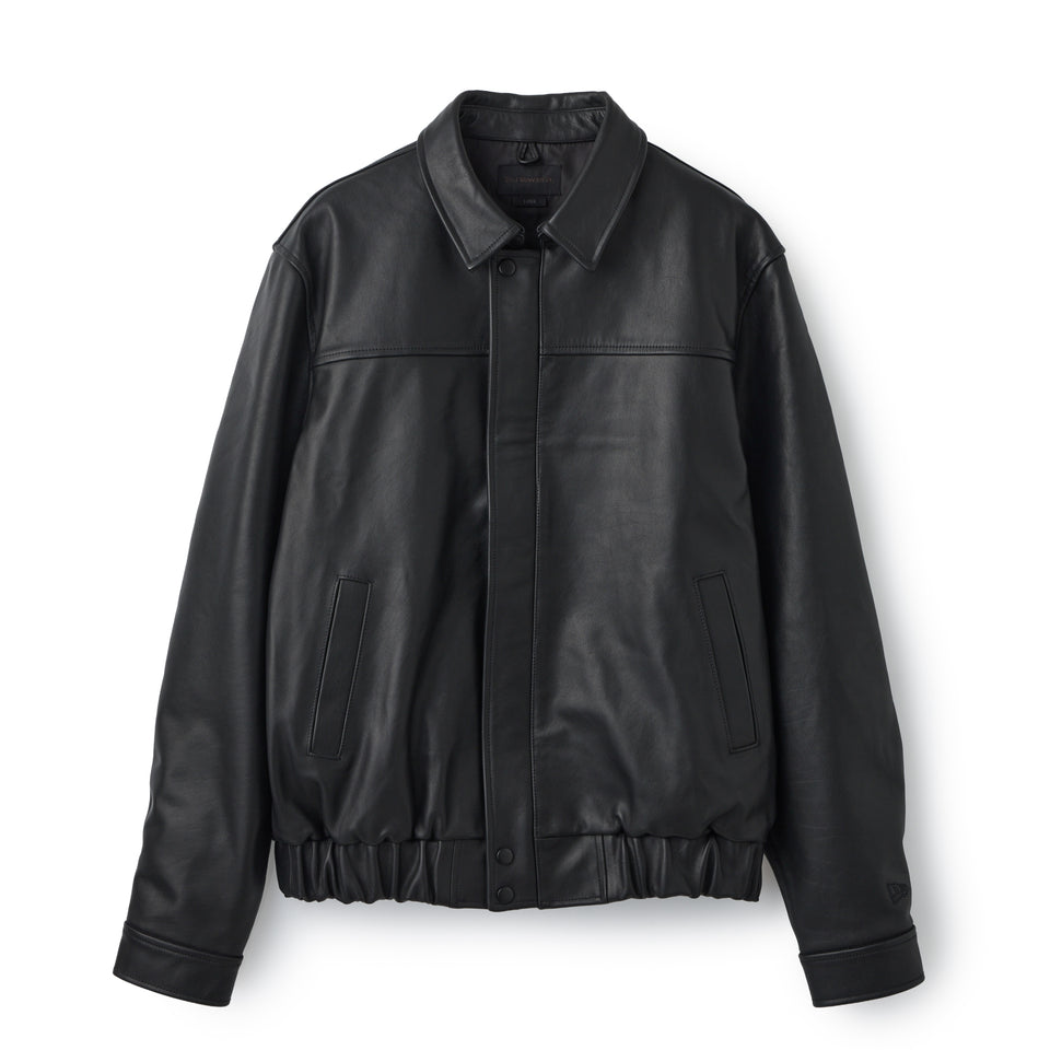 A-2 ジップアップ カーフレザー ジャケット BLACK LABEL FW26 ブラック | NEW ERA ニューエラ公式オンラインストア