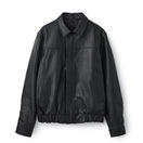 A-2 ジップアップ カーフレザー ジャケット BLACK LABEL FW26 ブラック | NEW ERA ニューエラ公式オンラインストア