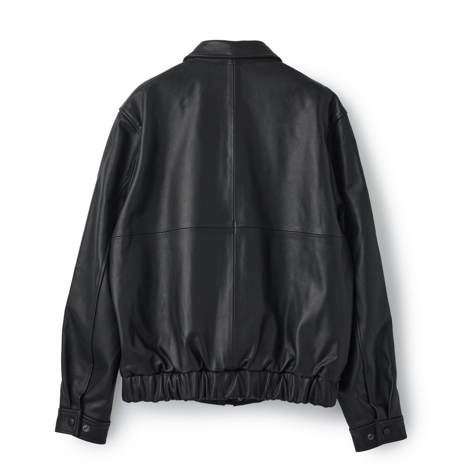 A-2 ジップアップ カーフレザー ジャケット BLACK LABEL FW26 ブラック | NEW ERA ニューエラ公式オンラインストア
