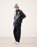 A-2 ジップアップ カーフレザー ジャケット BLACK LABEL FW26 ブラック | NEW ERA ニューエラ公式オンラインストア