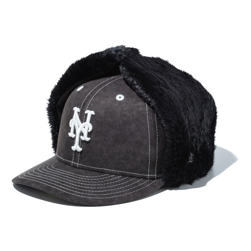 PC 59FIFTY Fur Dog Ear ドッグイヤー ニューヨーク・メッツ ピグメントダイ ツイル ブラック | NEW ERA ニューエラ公式オンラインストア