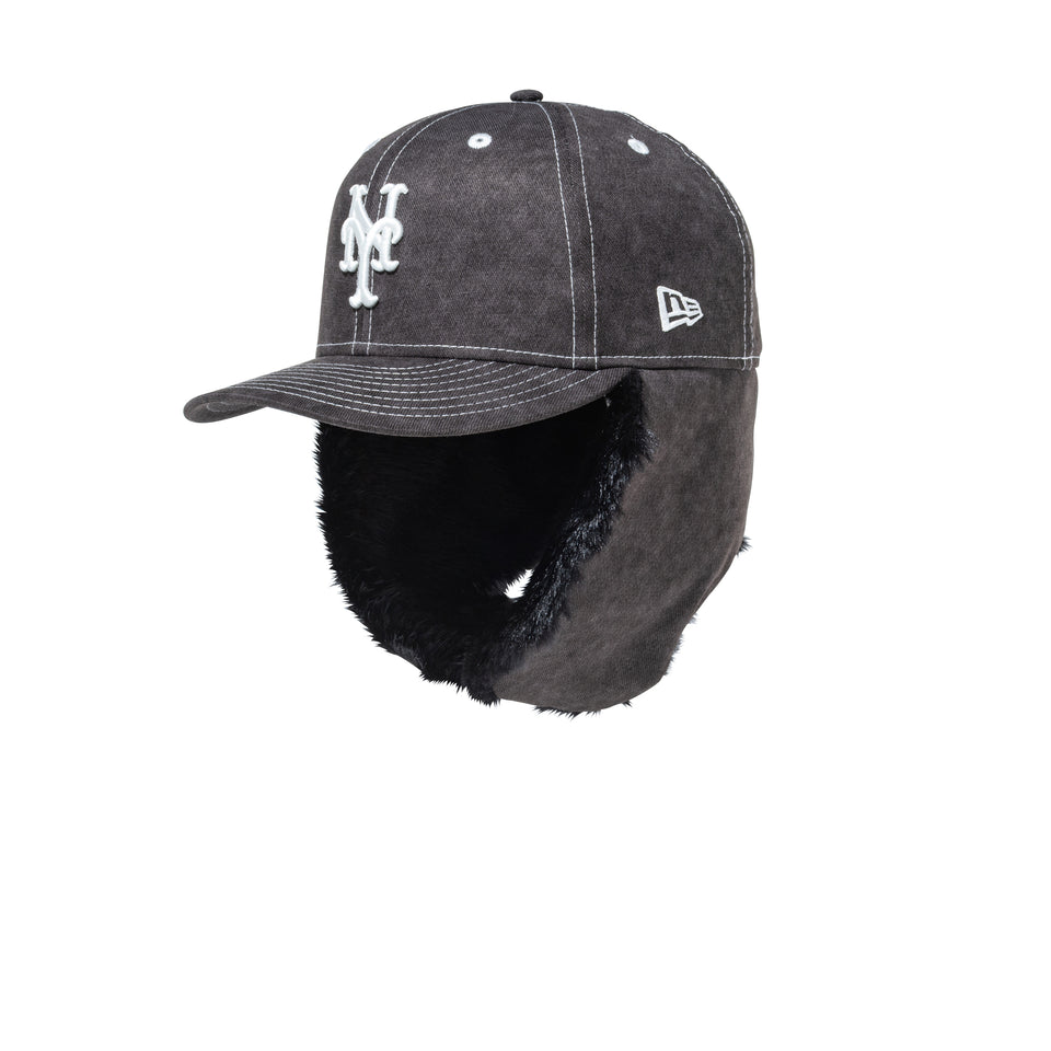 PC 59FIFTY Fur Dog Ear ドッグイヤー ニューヨーク・メッツ ピグメントダイ ツイル ブラック | NEW ERA ニューエラ公式オンラインストア