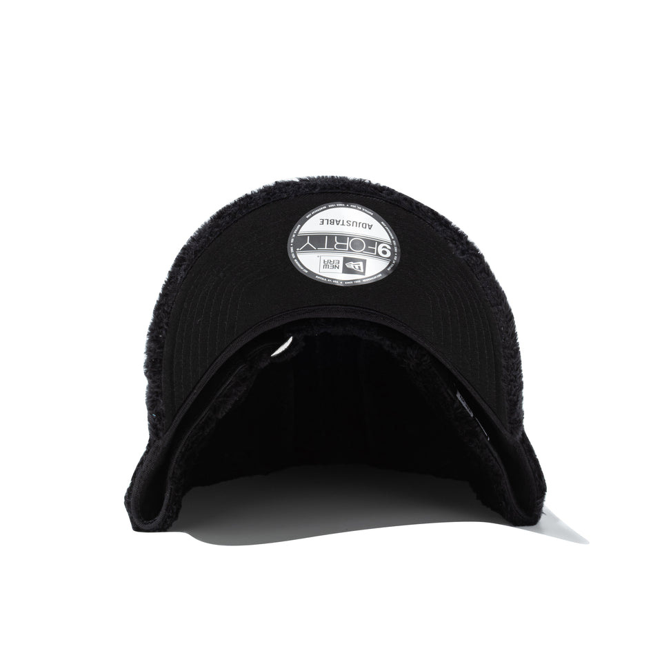 9FORTY Micro Fur Mini Metal Logo クラシックロゴ シルバー ブラック | NEW ERA ニューエラ公式オンラインストア
