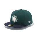 59FIFTY Seattle Mariners Logo シアトル・マリナーズ ダークグリーン/ネイビー | NEW ERA ニューエラ公式オンラインストア