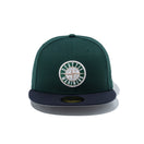 59FIFTY Seattle Mariners Logo シアトル・マリナーズ ダークグリーン/ネイビー | NEW ERA ニューエラ公式オンラインストア