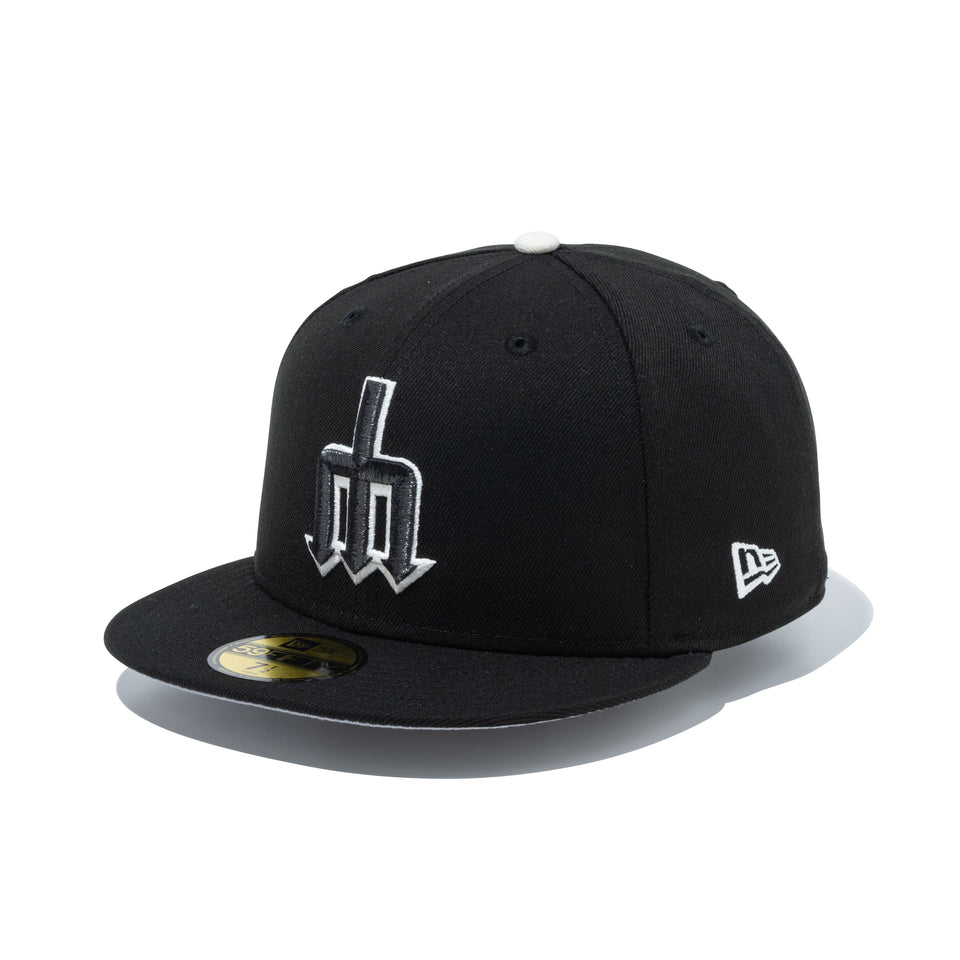 59FIFTY Seattle Mariners Logo シアトル・マリナーズ ブラック/クロームホワイト | NEW ERA ニューエラ公式オンラインストア
