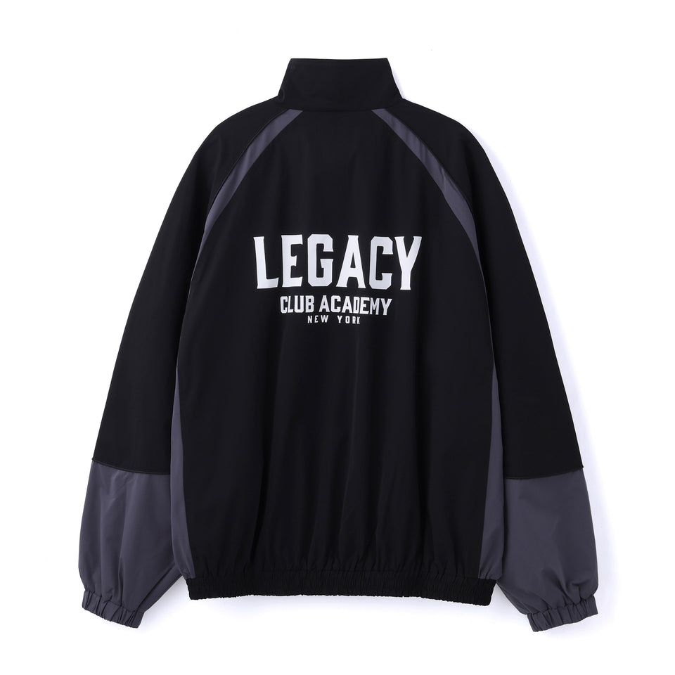 オーバーサイズド パイピング トラックジャケット LEGACY CLUB ACADEMY ブラック/グレー | パフォーマンスアパレル | NEW ERA ニューエラ公式オンラインストア