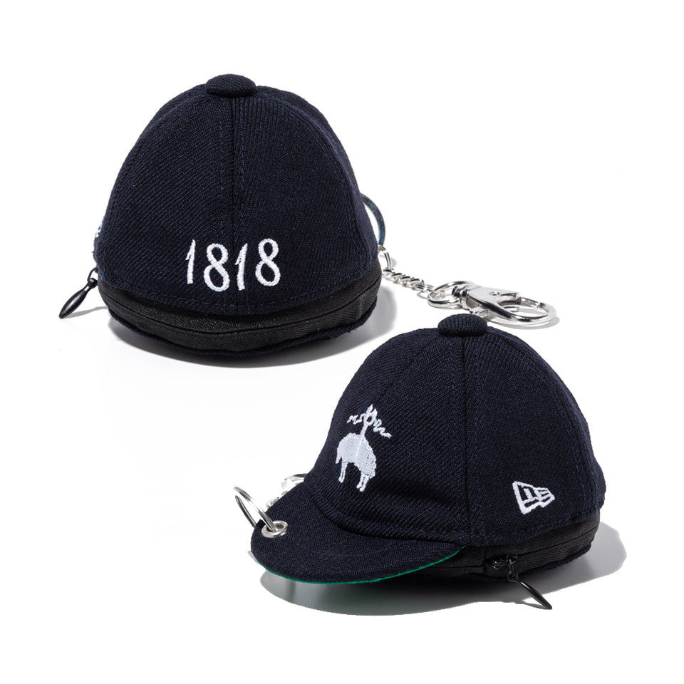 ミニキャップ イヤホンケース Brooks Brothers ブルックス ブラザーズ ゴールデンフリースロゴ ネイビー