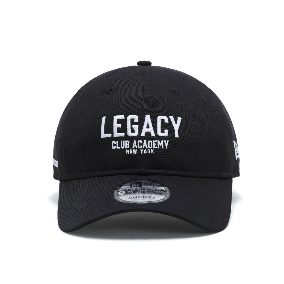 9FORTY アンストラクチャード LEGACY CLUB ACADEMY ブラック | パフォーマンスアパレル | NEW ERA ニューエラ公式オンラインストア
