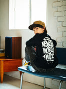 キッズ Youth 長袖 コットン Tシャツ Tagging Logo ブラック
